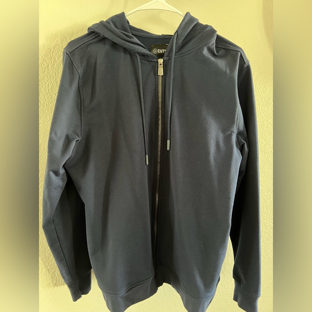 CUTS Full-zip Hyperloop Hoodie - Pacific Blue